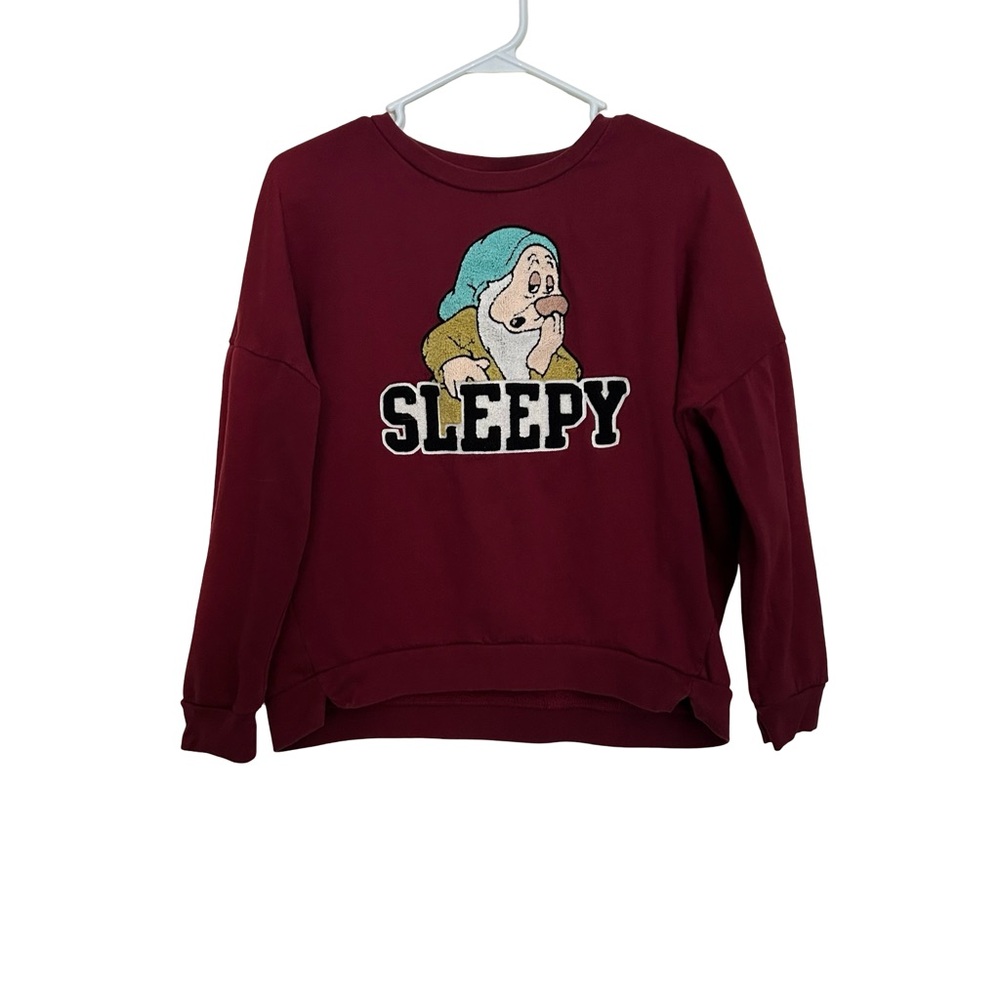Disney Sleepy Maroon Sweatshirt